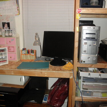My Messy scrapbook room