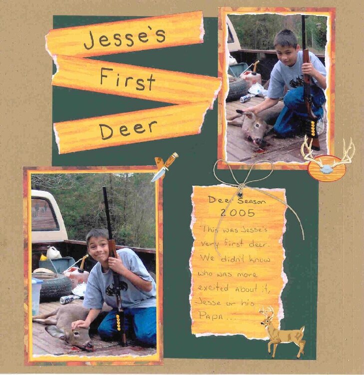 Jesse&#039;s First Deer