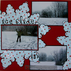 Ice Slide in Winter Wonderland