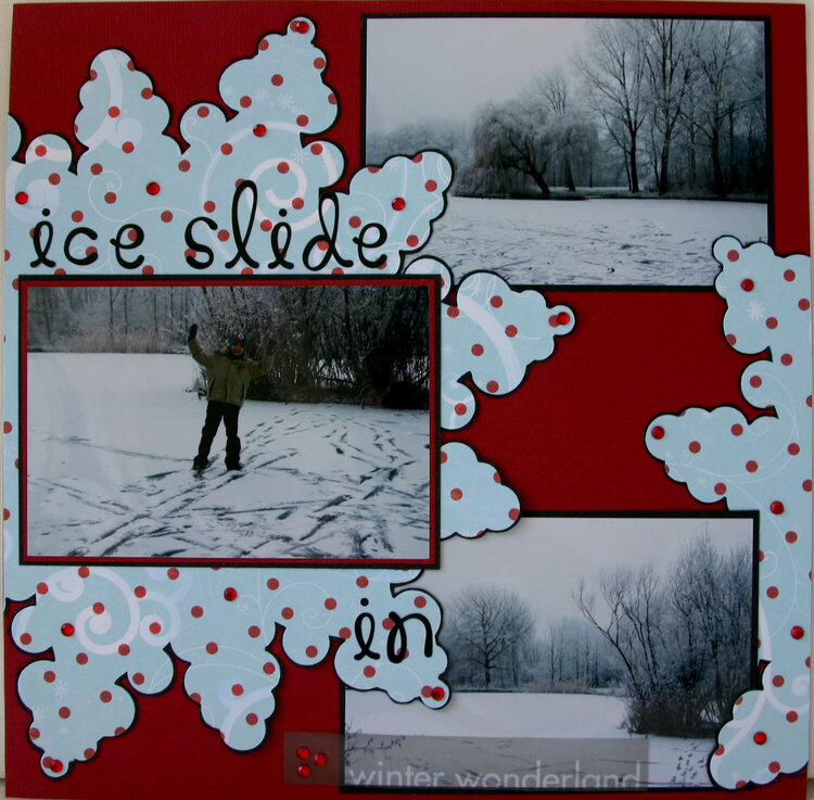 Ice Slide in Winter Wonderland