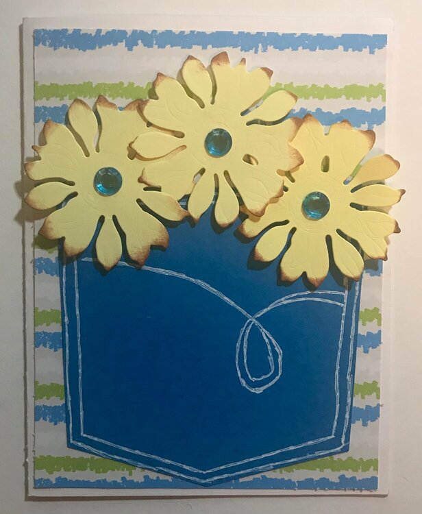 Jean pocket birthday card