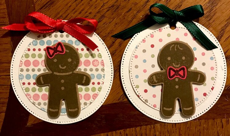 Gingerbread Christmas tags