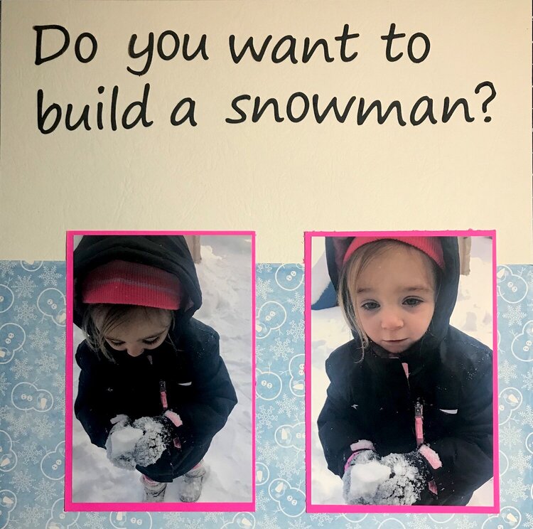 Do you want to build a snowman?