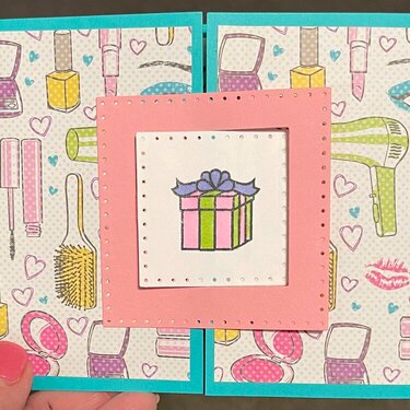 Girly birthday card