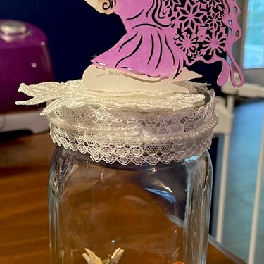 Winter fairy/Spring Fairy Mason Jar