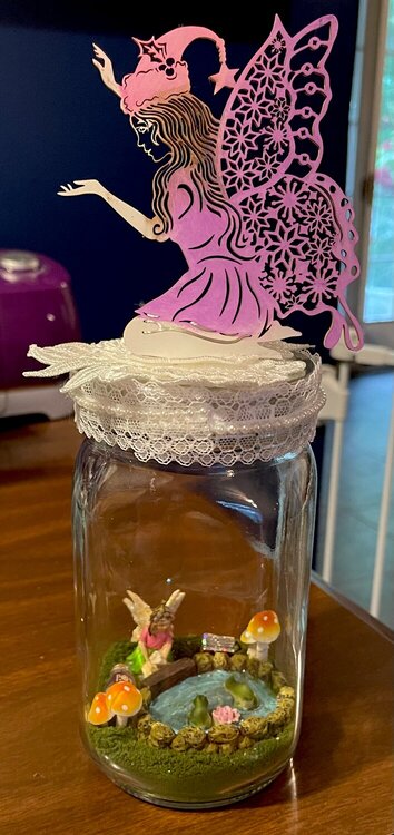 Winter fairy/Spring Fairy Mason Jar