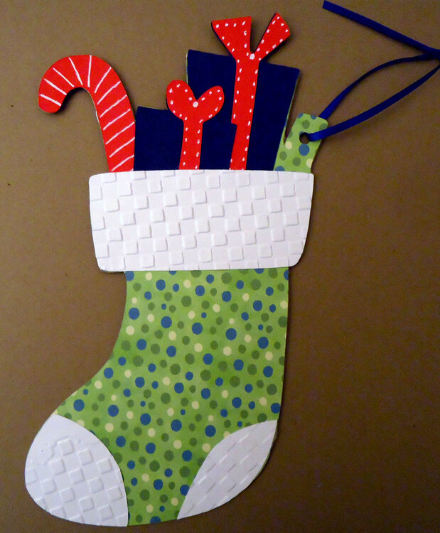 Stocking gift card holder