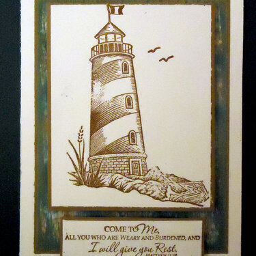 Lighthouse - Get well card