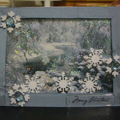 Falling Snow - Shaker Card