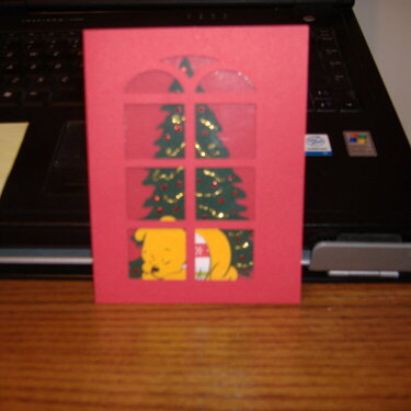 Pooh Christmas Card 2010-front