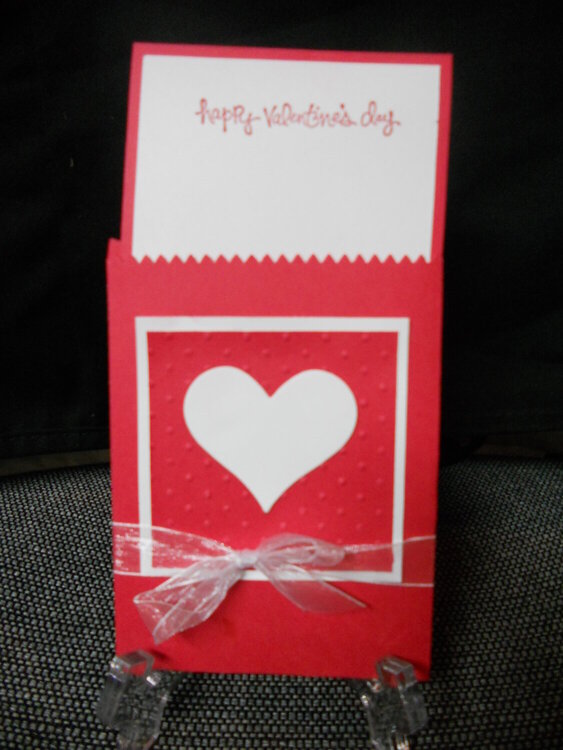 Mini Treat Bag/Envelope with Valentine&#039;s Day Notecard