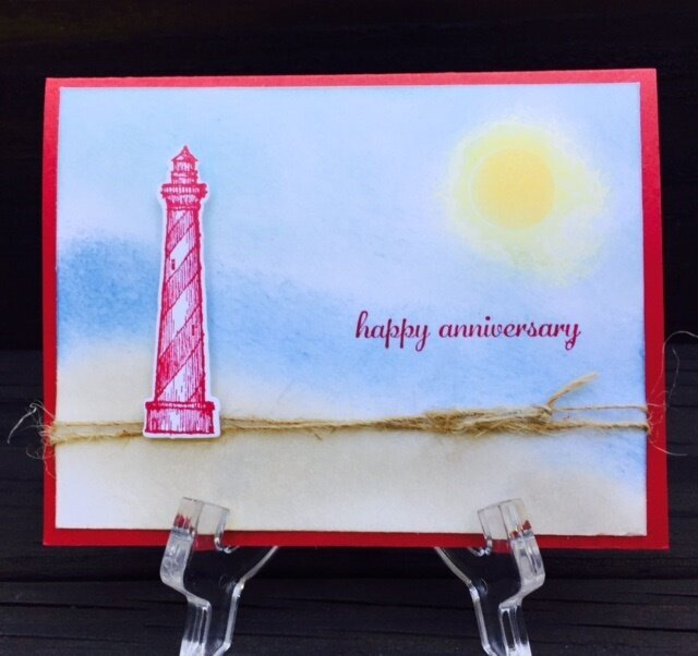 Lighthouse Anniversary card
