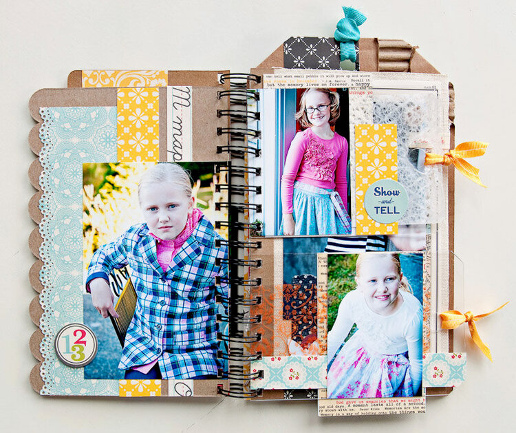 Back to School Fashion Show - Mini Album {pages 3 &amp; 4}