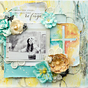 Refuge layout. Creating in Faith. **Video step by step**