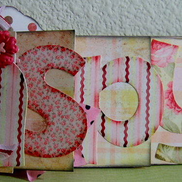 Word album for my niece!&quot;aspyn&quot;