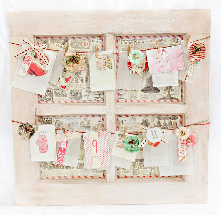 Live with Prima DIY Christmas Advent calendar **Video Tutorial