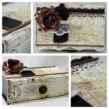 Altered cigar box. The Piece by Piece