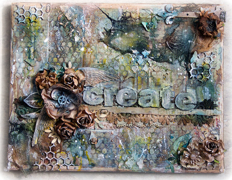 Create. Mixed Media canvas