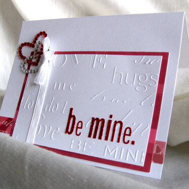 &#039;Be Mine&#039; Valentine&#039;s card