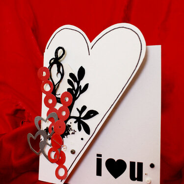 &quot;i (heart) u&quot; card