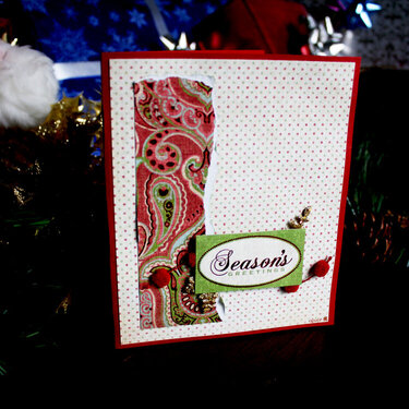 &#039;Season&#039;s Greetings&#039; Christmas Card