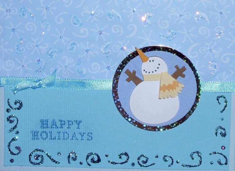 Happy Holidays (snowman)