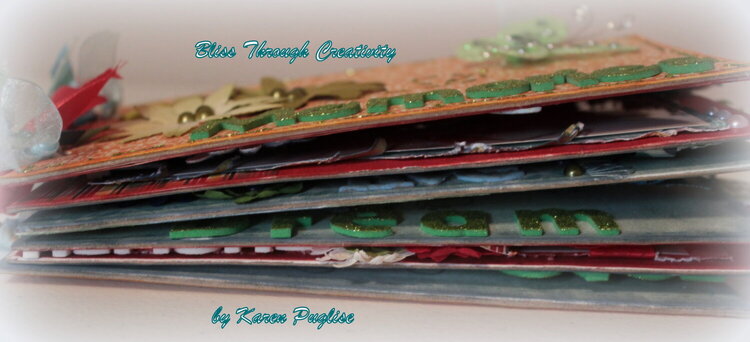 Memories - chipboard mini album 5x7 1/2