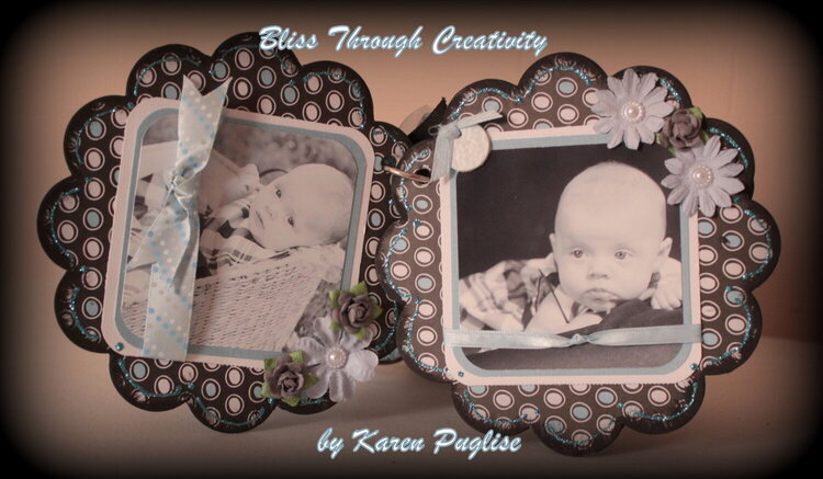 Joy - Mini Chipboard Album - Pages 3&amp;4