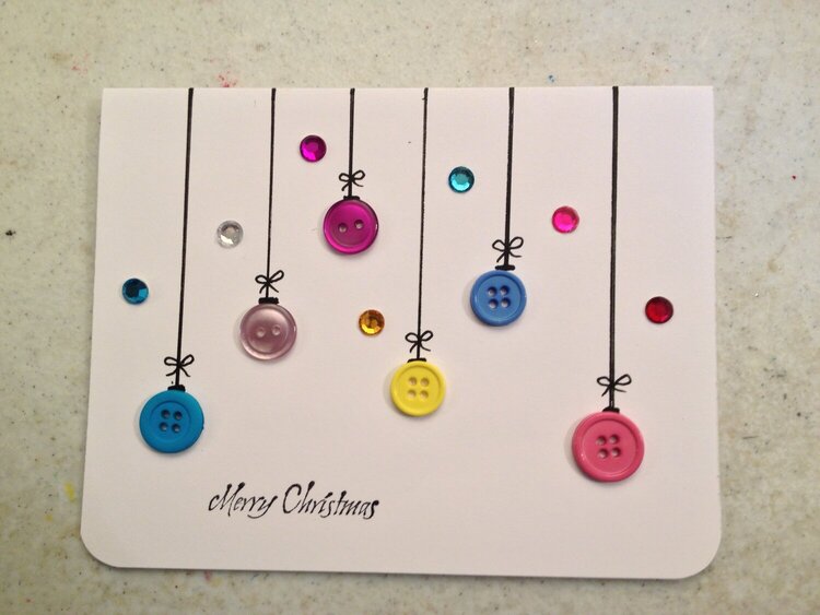 Christmas Card Buttons