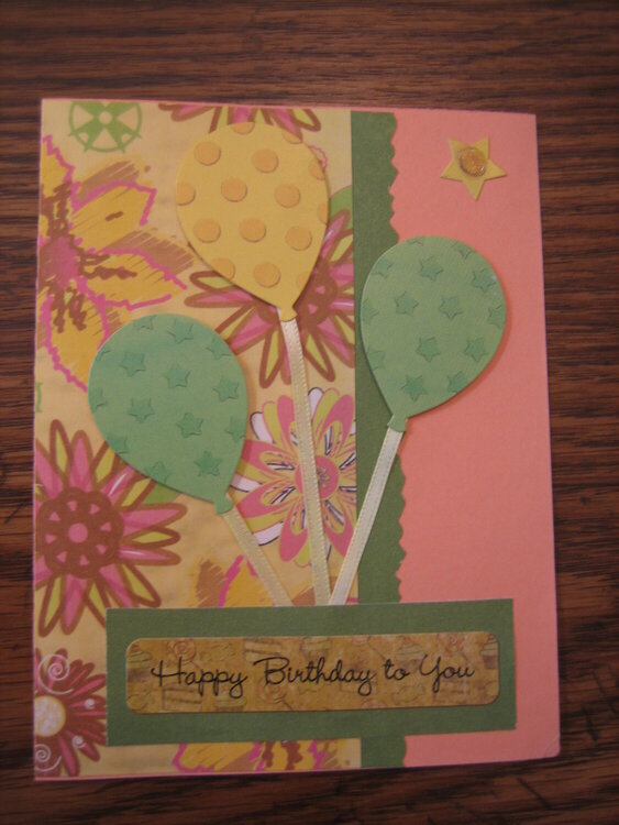 Balloon Birthday Card