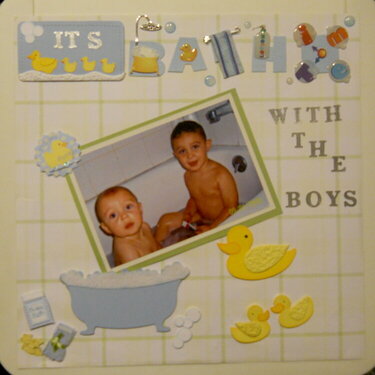 Bath Time With The Boys