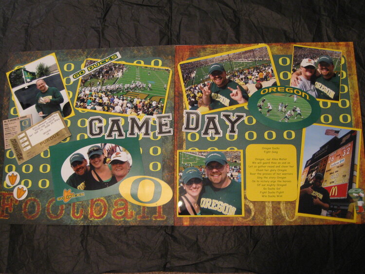 GAME DAY -  &quot;GO DUCKS&quot; both pages