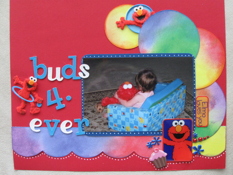 Elmo &amp; Cupcake...Buds 4*Ever