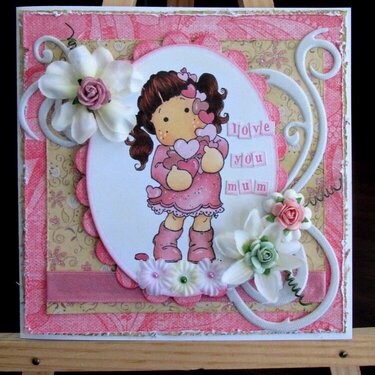 Mother&#039;s day card - Flourish with a Bling