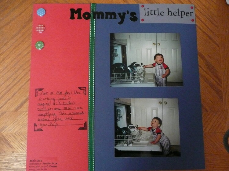 Mommy&#039;s little helper