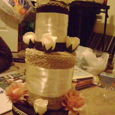 Bridal Towel Cake - Draft Form