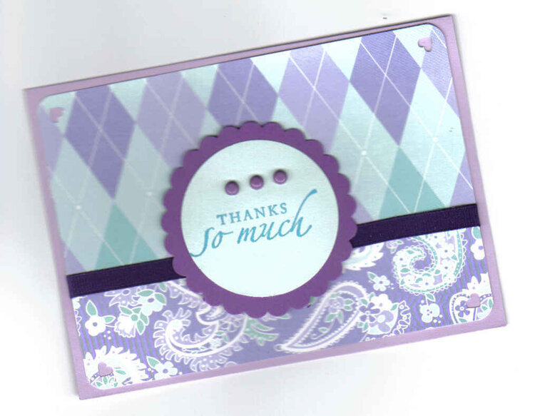 Purple/Teal Thanks So Much