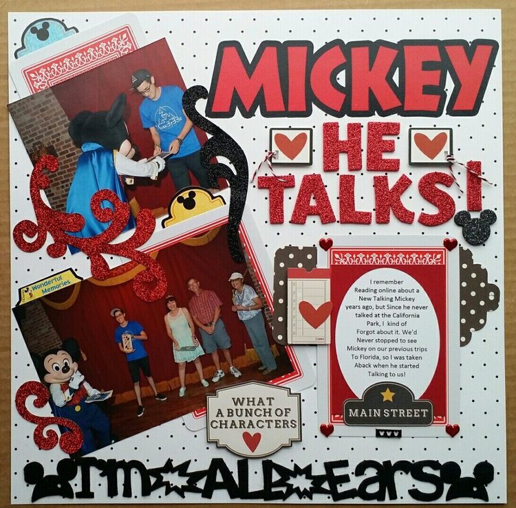 Mickey Mouse- He TALKS! ( left)
