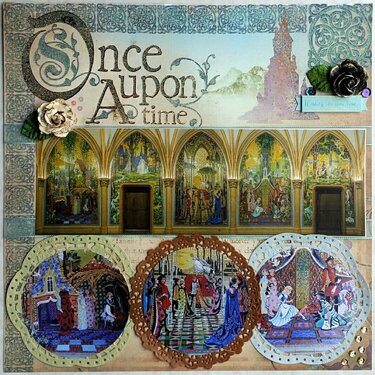 Cinderella Castle Mosaic Tile Scenes