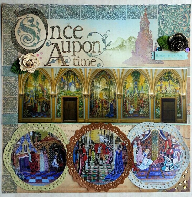 Cinderella Castle Mosaic Tile Scenes