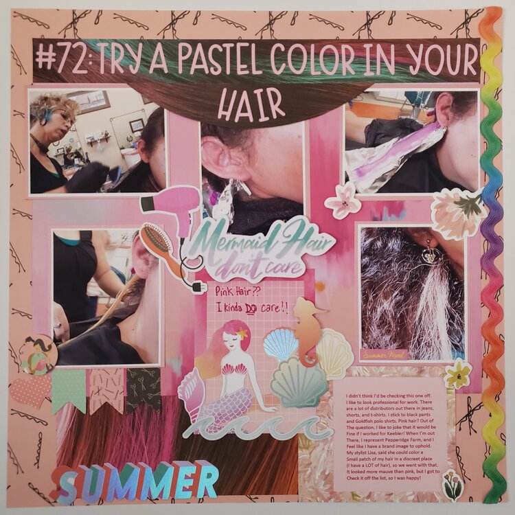 #72: Try A Pastel Color In Your Hair, 101 Ways to Enjoy Summer