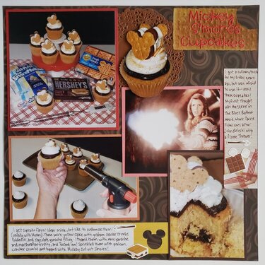 Mickey Mouse S&#039;mores Cupcakes