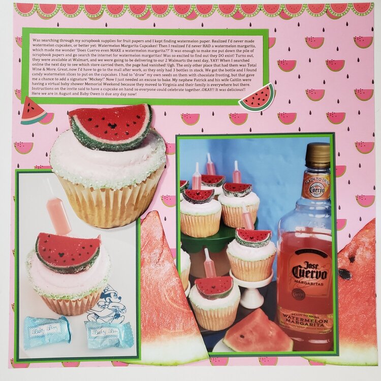 Watermelon Margarita Cupcakes