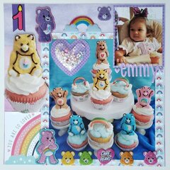 Emmy's Care Bear Cupcakes