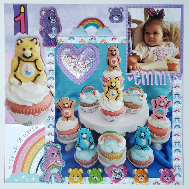 Emmy&#039;s Care Bear Cupcakes