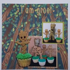 Baby Groot Gingerbread Cookie Cupcakes