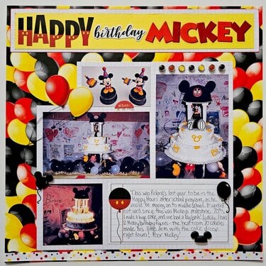 Mickey&#039;s 70th Birthday Cake, 1998