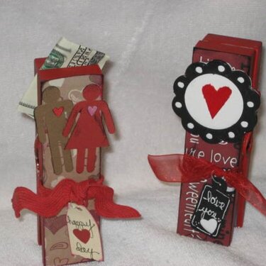 Valentine altered giant clothespin
