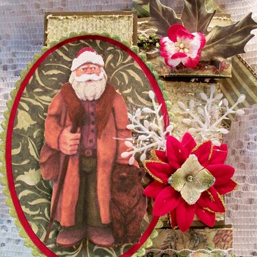 Santa Hunter Christmas fold card (Front)
