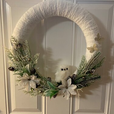 Winter wreath Renea Bouquet Challenge